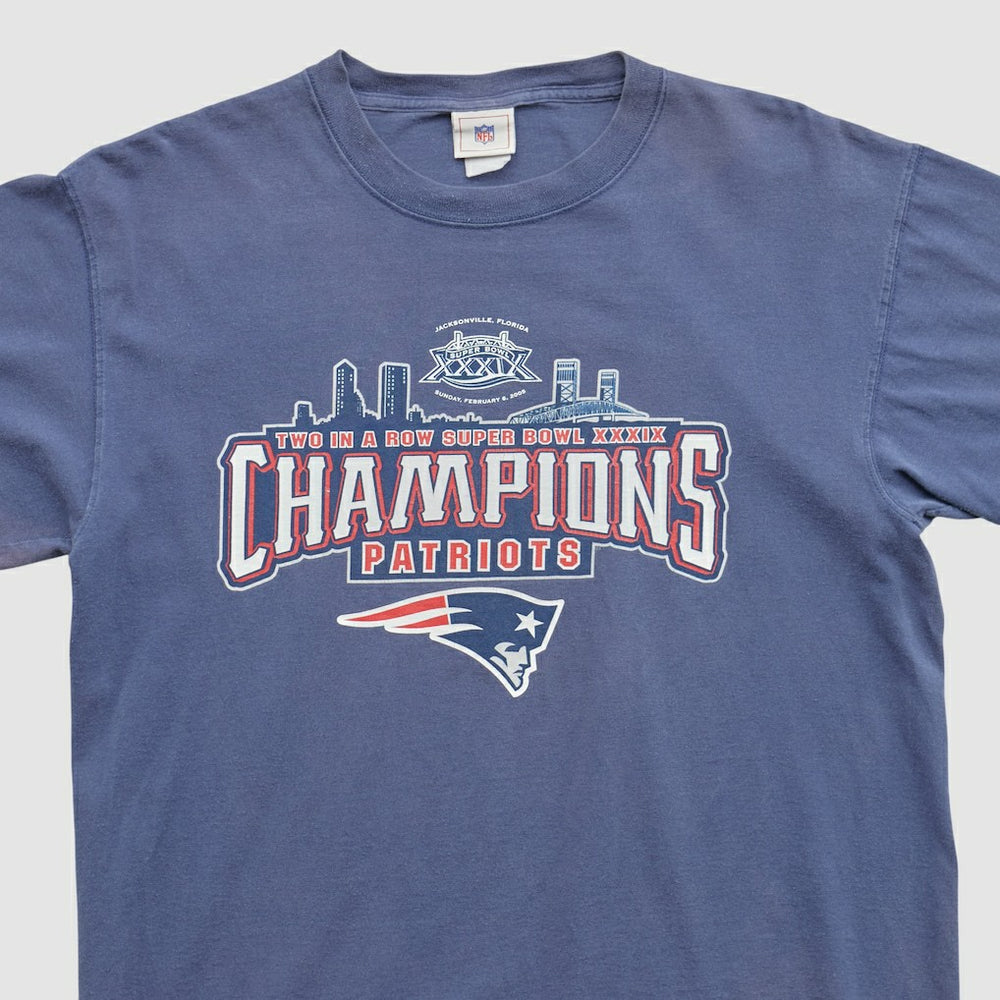 New England Patriots NFL 2005 T-shirt - Blue Vintage - Fanatics