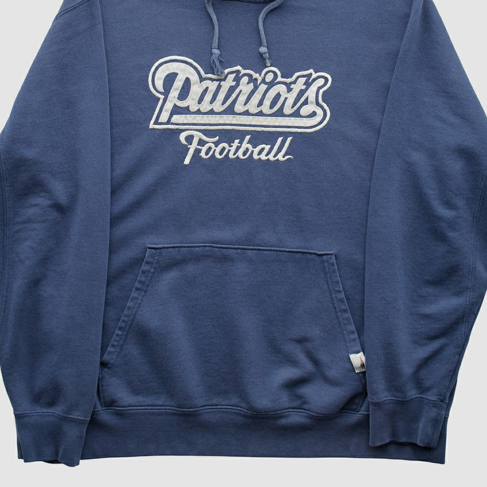 New England Patriots NFL 2000s Hooded Pullover Sweatshirt - Navy Vintage - Fanatics