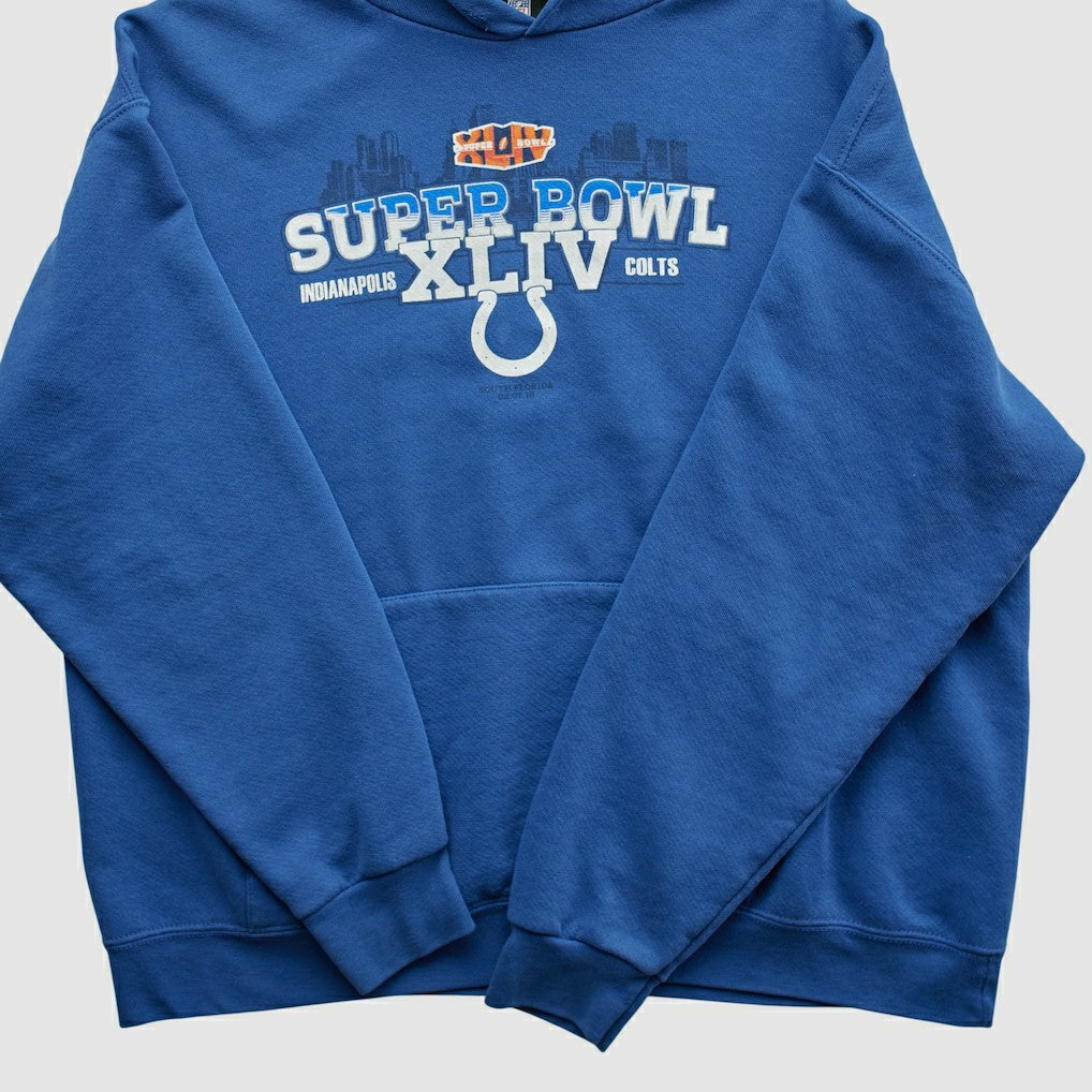 Indianapolis Colts NFL 2010 Hooded Pullover Sweatshirt - Blue Vintage - Fanatics