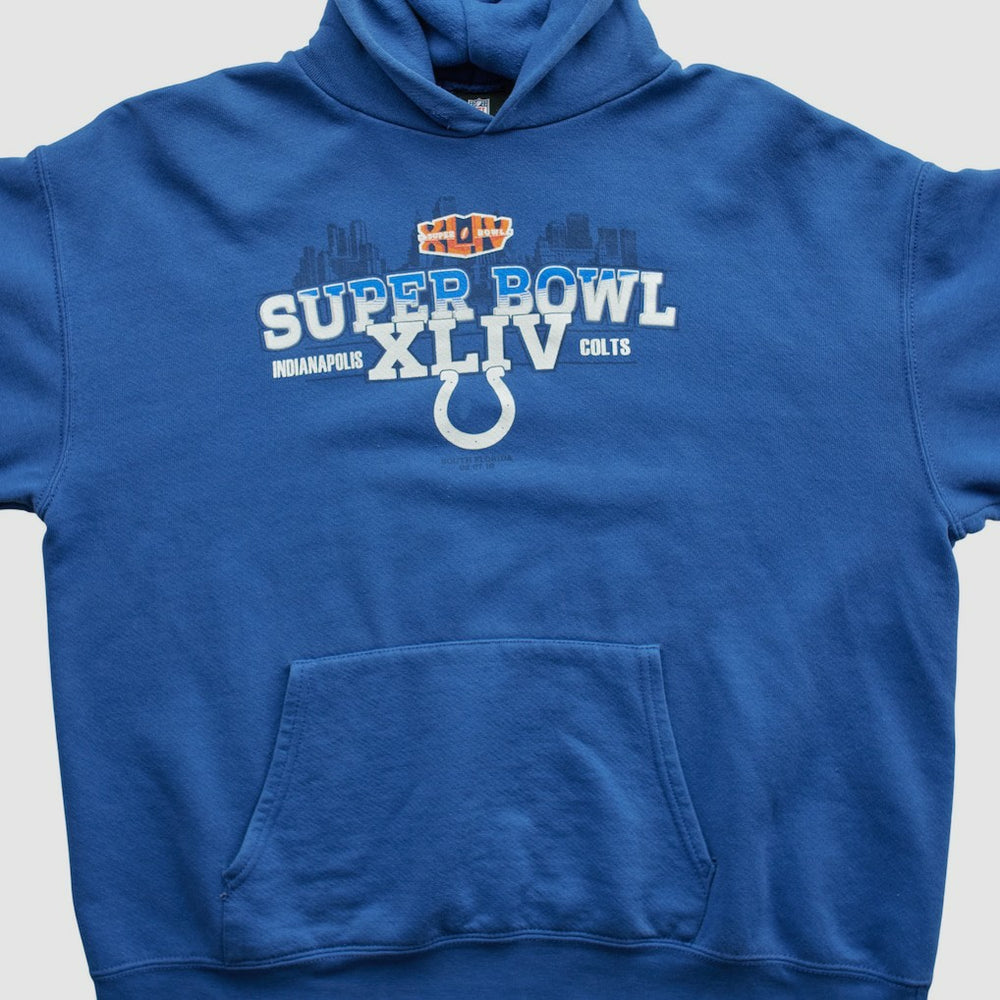 Indianapolis Colts NFL 2010 Hooded Pullover Sweatshirt - Blue Vintage - Fanatics