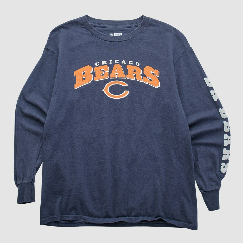 Chicago Bears NFL 2010s Long Sleeve T-shirt - Navy Vintage - Fanatics