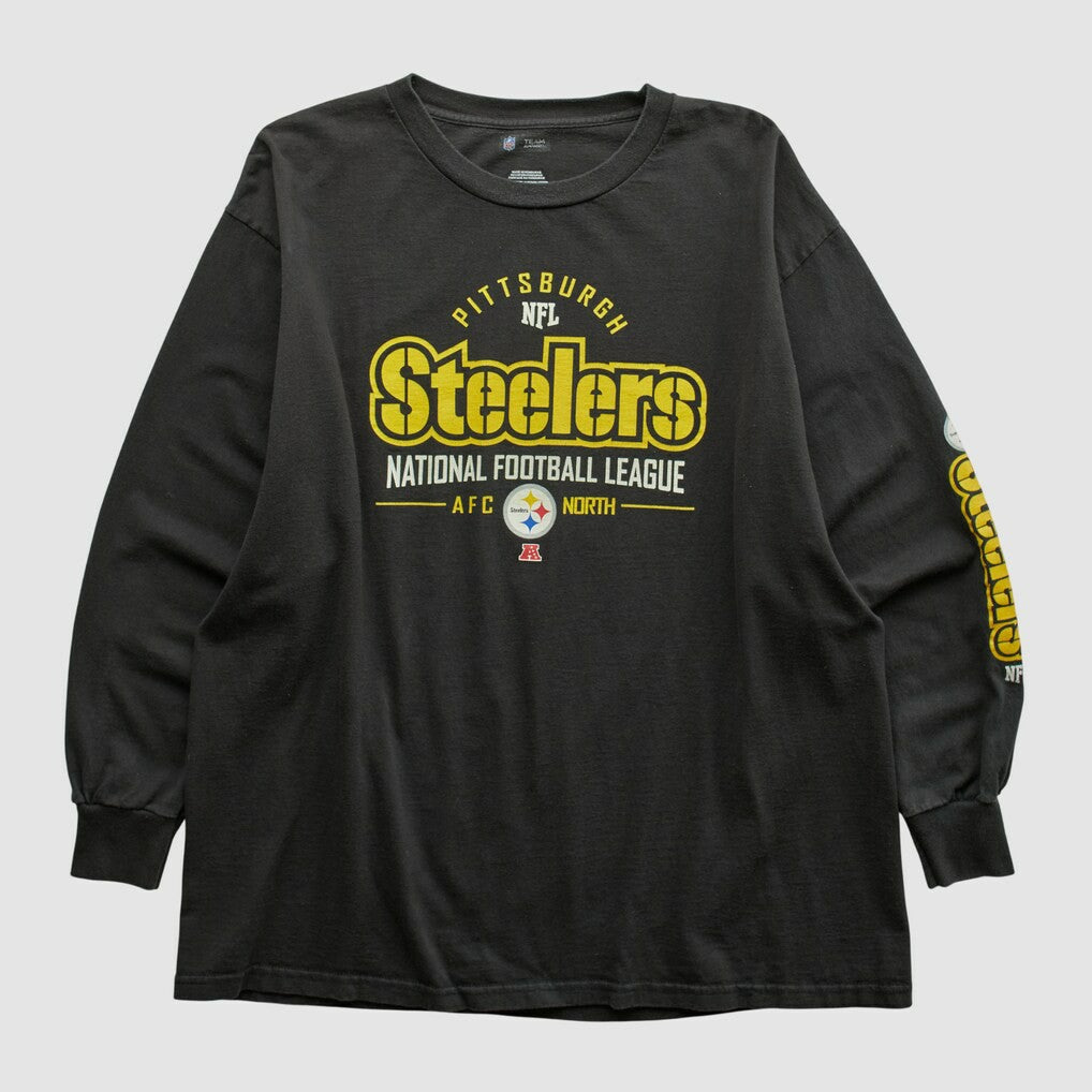 Pittsburgh Steelers NFL 2010s Long Sleeve T-shirt - Black Vintage - Fanatics
