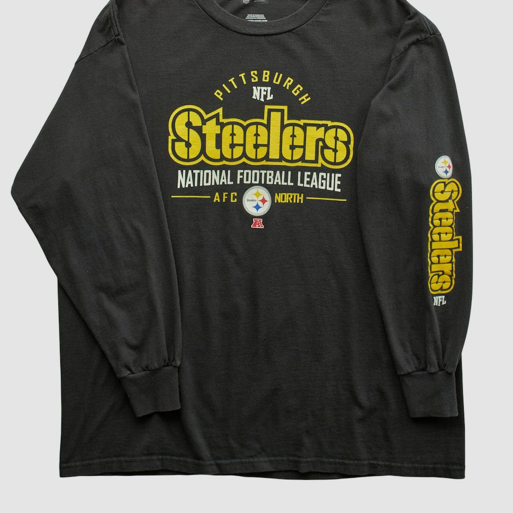 Pittsburgh Steelers NFL 2010s Long Sleeve T-shirt - Black Vintage - Fanatics