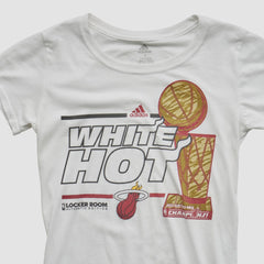 Adidas Miami Heat 2013 T-shirt White Vintage