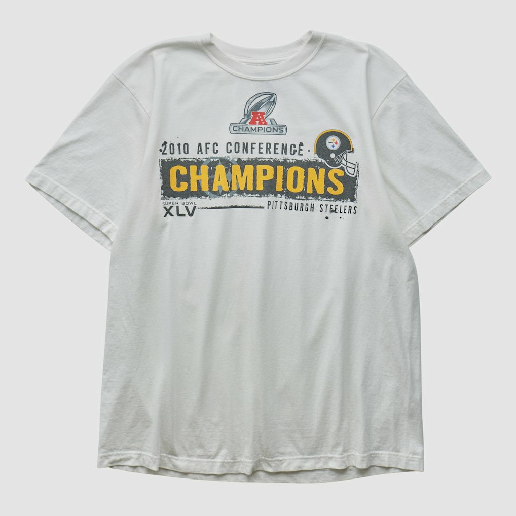 Pittsburgh Steelers Reebok 2010 T-shirt - White Vintage - Fanatics