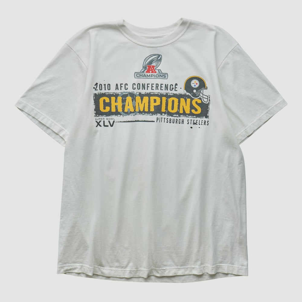 Pittsburgh Steelers Reebok 2010 T-shirt - White Vintage - Fanatics