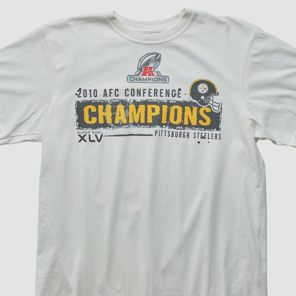 Pittsburgh Steelers Reebok 2010 T-shirt - White Vintage - Fanatics