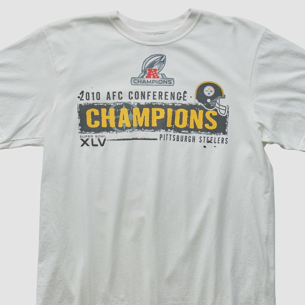Pittsburgh Steelers Reebok 2010 T-shirt - White Vintage - Fanatics