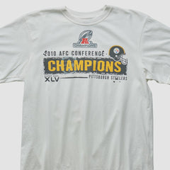 Pittsburgh Steelers Reebok 2010 T-shirt - White Vintage - Fanatics