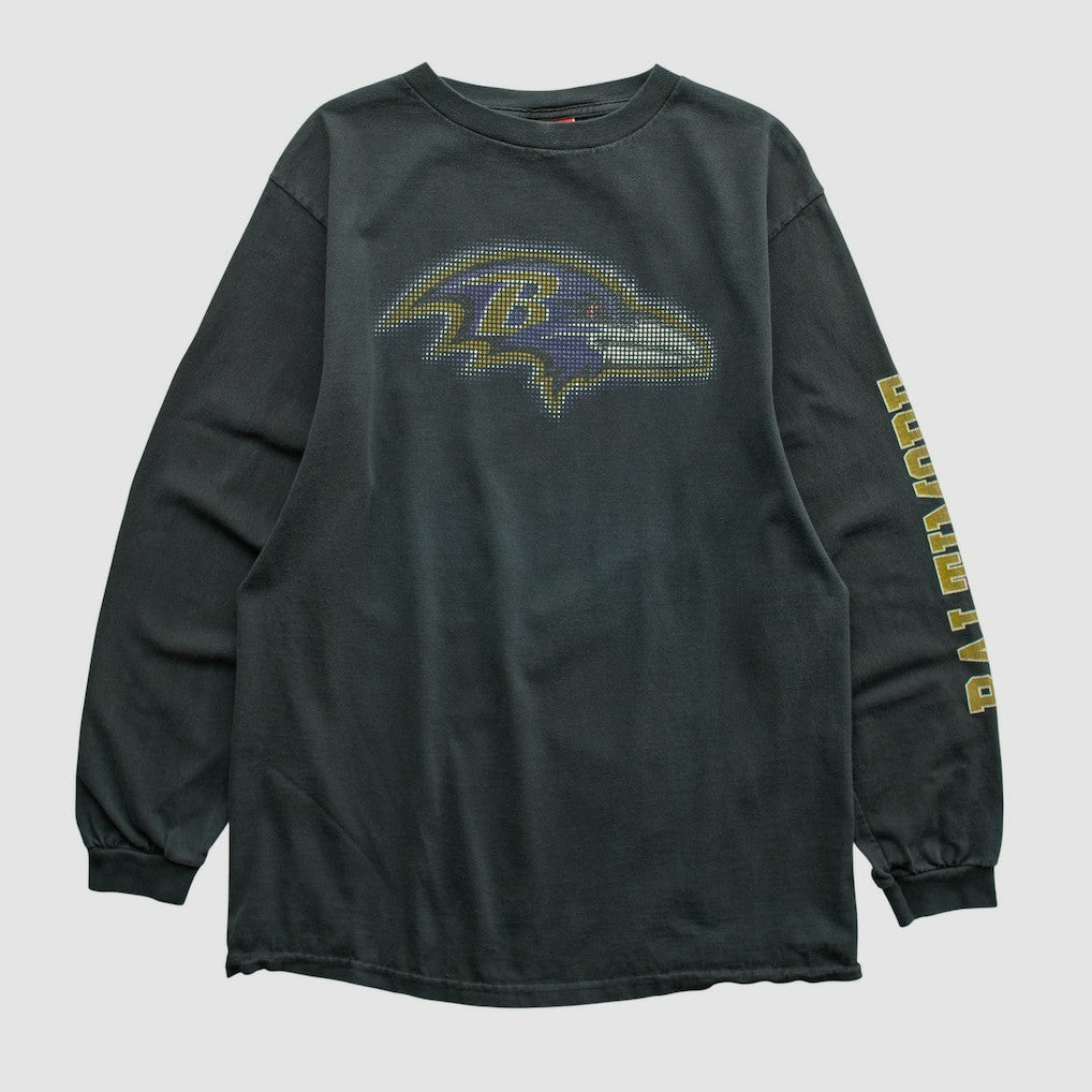 Baltimore Ravens NFL 2000s Long Sleeve T-shirt - Black Vintage - Fanatics