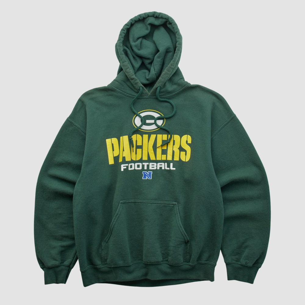 Green Bay Packers NFL 2000s Hooded Pullover Sweatshirt - Green Vintage - Fanatics