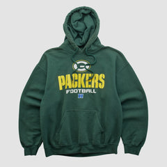 Green Bay Packers NFL 2000s Hooded Pullover Sweatshirt - Green Vintage - Fanatics