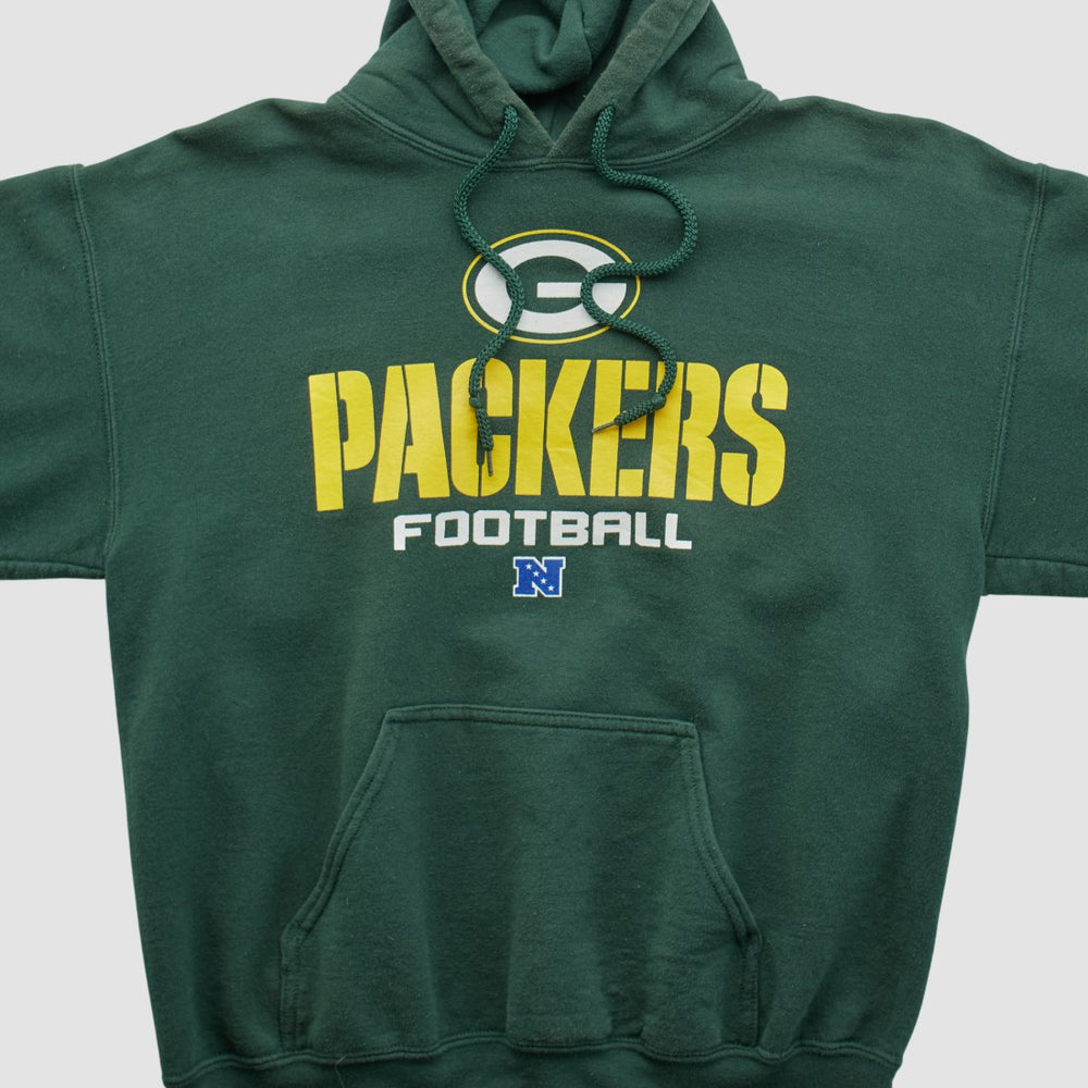 Green Bay Packers NFL 2000s Hooded Pullover Sweatshirt - Green Vintage - Fanatics