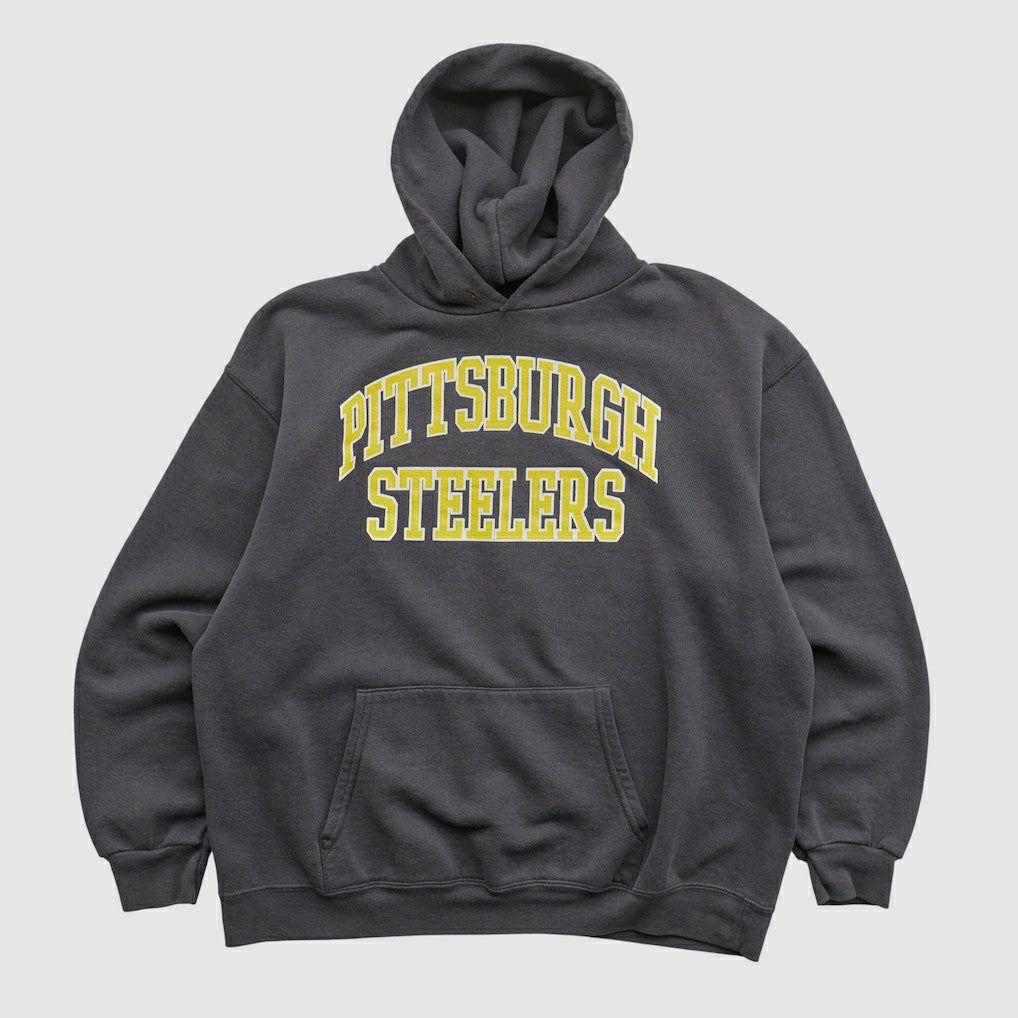 Pittsburgh Steelers NFL 2000s Hooded Pullover Sweatshirt - Black Vintage - Fanatics