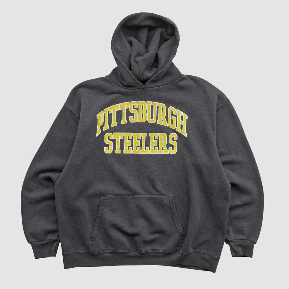 Pittsburgh Steelers NFL 2000s Hooded Pullover Sweatshirt - Black Vintage - Fanatics