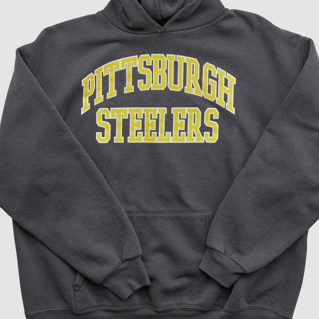 Pittsburgh Steelers NFL 2000s Hooded Pullover Sweatshirt - Black Vintage - Fanatics