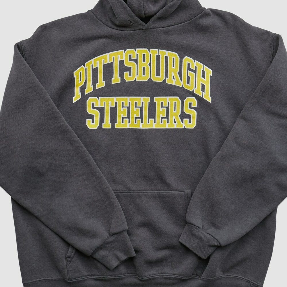Pittsburgh Steelers NFL 2000s Hooded Pullover Sweatshirt - Black Vintage - Fanatics