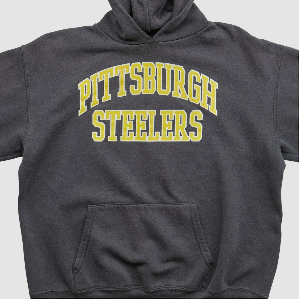 Pittsburgh Steelers NFL 2000s Hooded Pullover Sweatshirt - Black Vintage - Fanatics