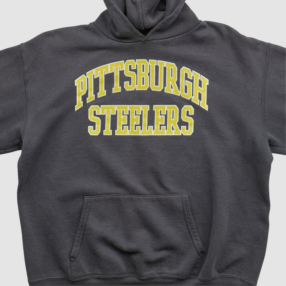 Pittsburgh Steelers NFL 2000s Hooded Pullover Sweatshirt - Black Vintage - Fanatics