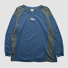 Denver Broncos NFL 2000s Long Sleeve T-shirt - Navy Vintage - Fanatics