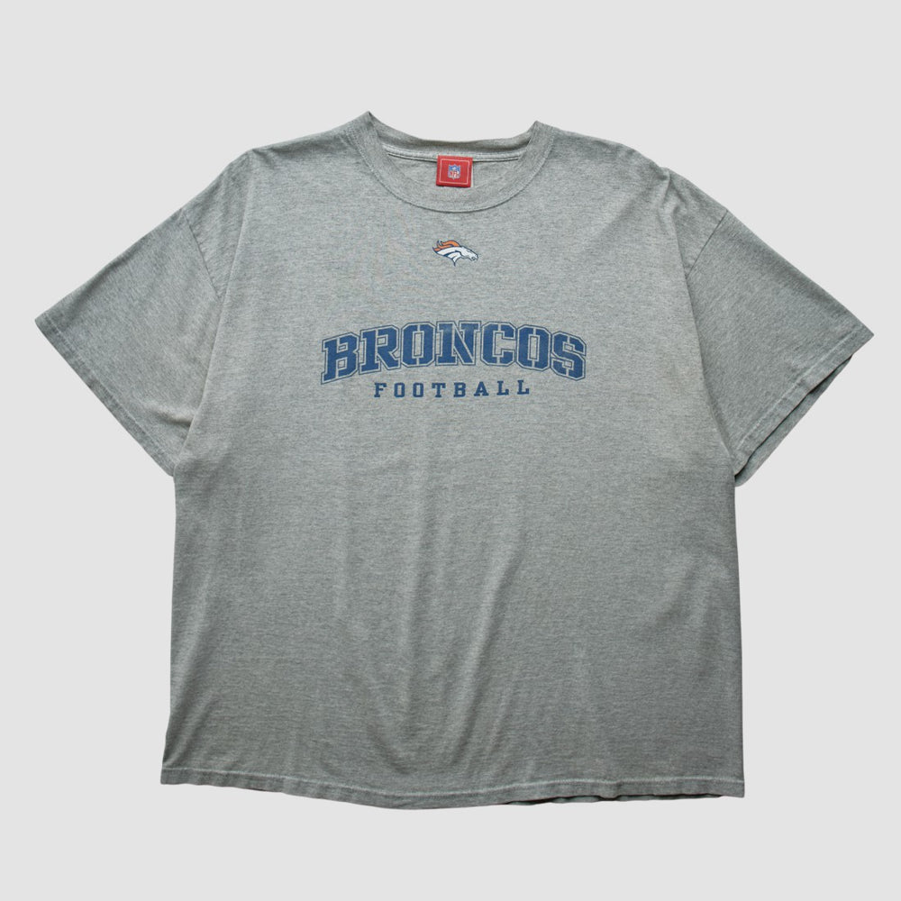Denver Broncos NFL 2000s T-shirt - Heather Gray Vintage - Fanatics