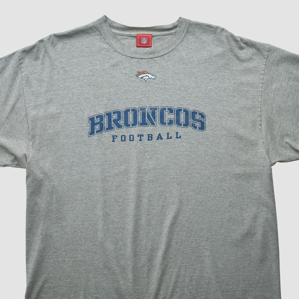 Denver Broncos NFL 2000s T-shirt - Heather Gray Vintage - Fanatics
