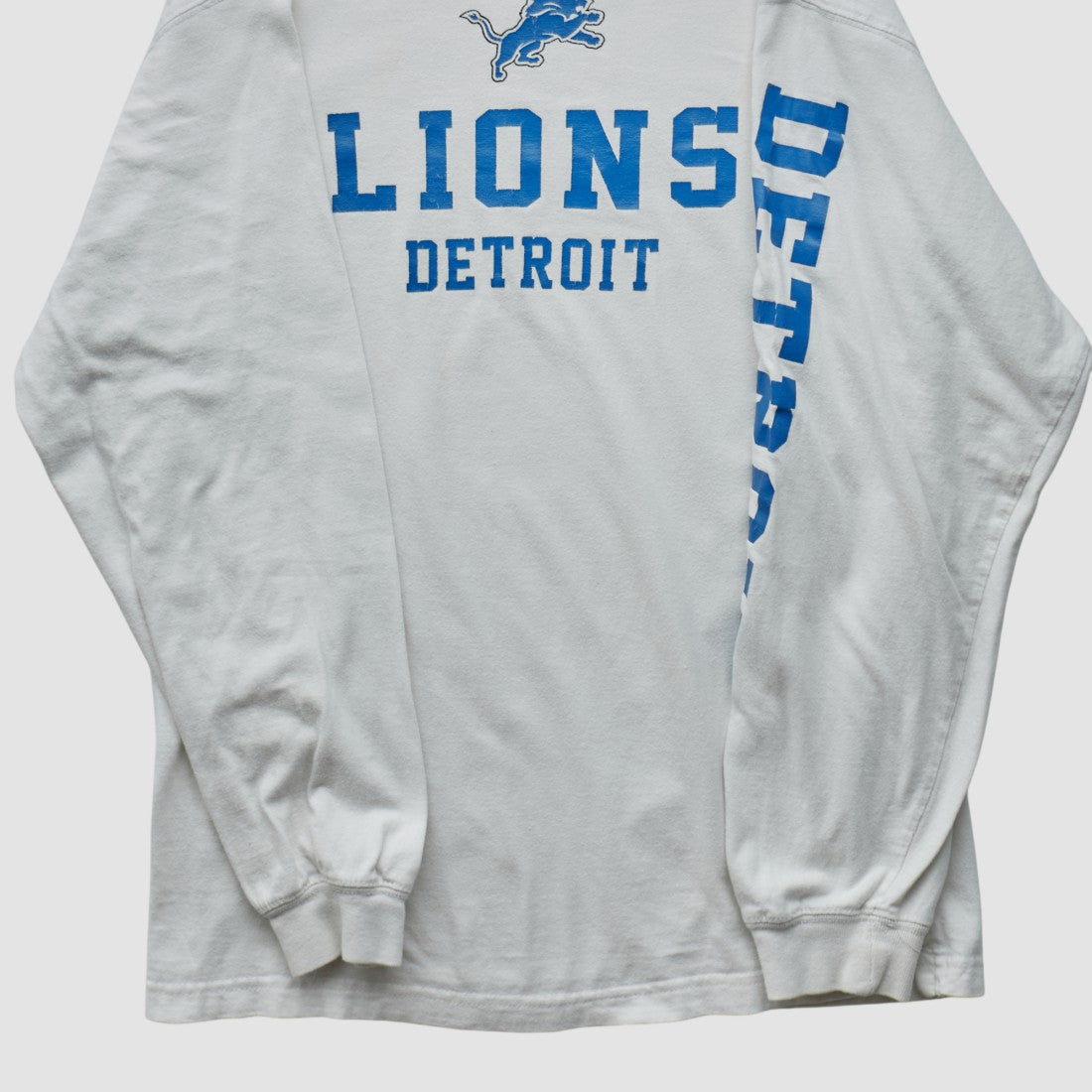 Detroit Lions NFL 2000s Long Sleeve T-shirt - White Vintage - Fanatics