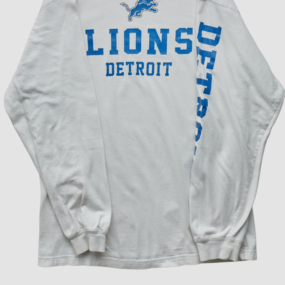 Detroit Lions NFL 2000s Long Sleeve T-shirt - White Vintage - Fanatics