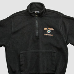 Miami Dolphins Champion 2000s 1/4 Zip Sweatshirt - Black Vintage - Fanatics