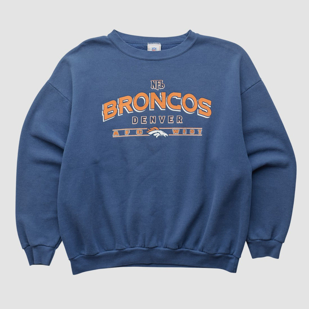 Denver Broncos NFL 2000s Pullover Sweatshirt - Navy Vintage - Fanatics