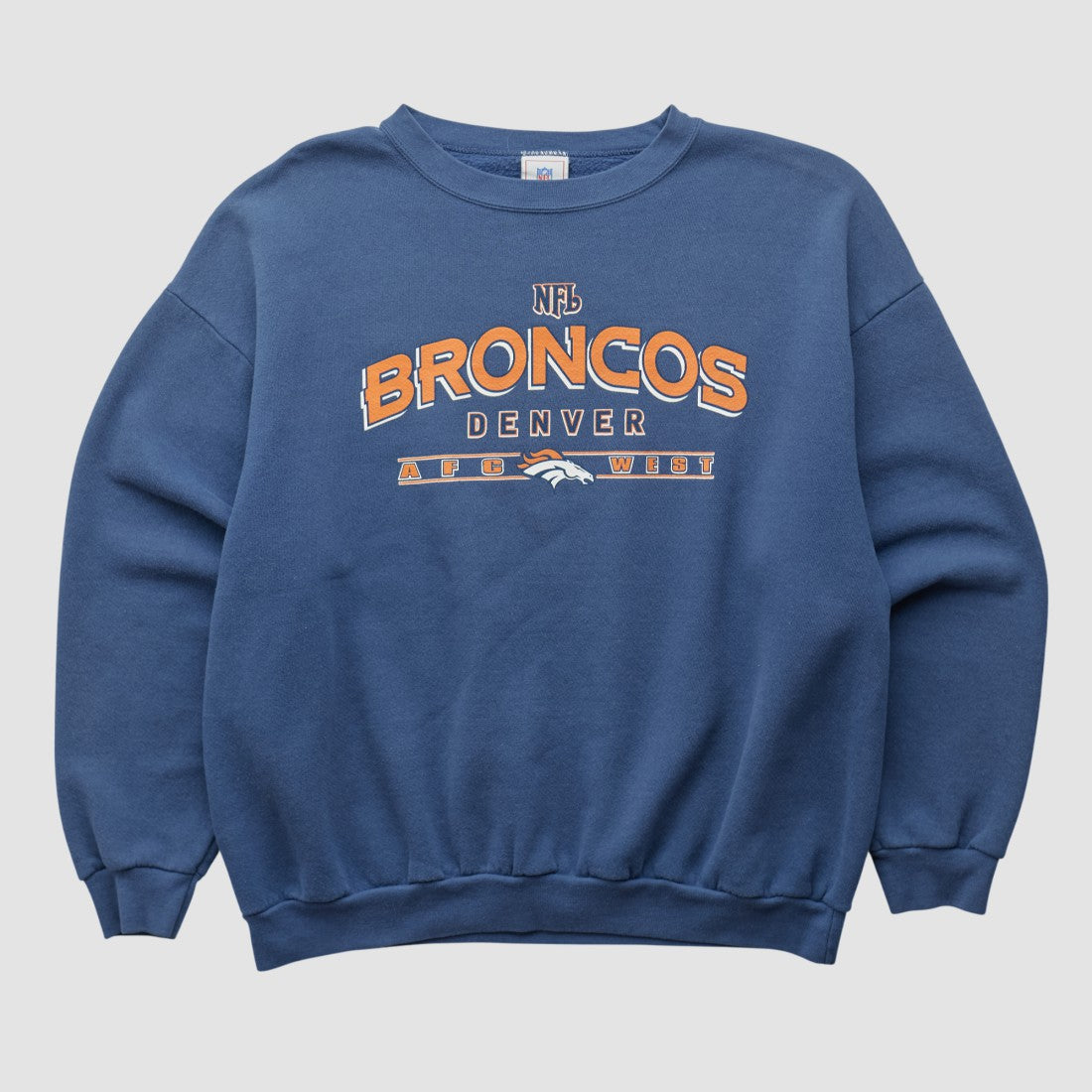 Denver Broncos NFL 2000s Pullover Sweatshirt - Navy Vintage - Fanatics