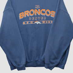 Denver Broncos NFL 2000s Pullover Sweatshirt - Navy Vintage - Fanatics