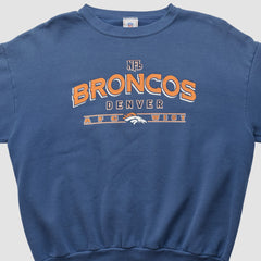 Denver Broncos NFL 2000s Pullover Sweatshirt - Navy Vintage - Fanatics