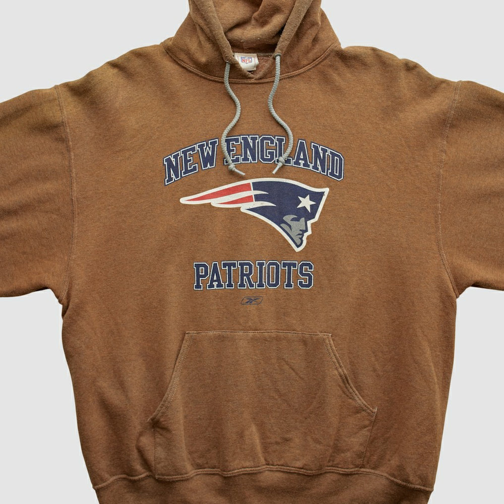 New England Patriots Jerzees 2000s Hooded Sweatshirt - Clay Vintage - Fanatics