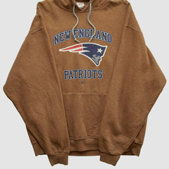 New England Patriots Jerzees 2000s Hooded Sweatshirt - Clay Vintage - Fanatics