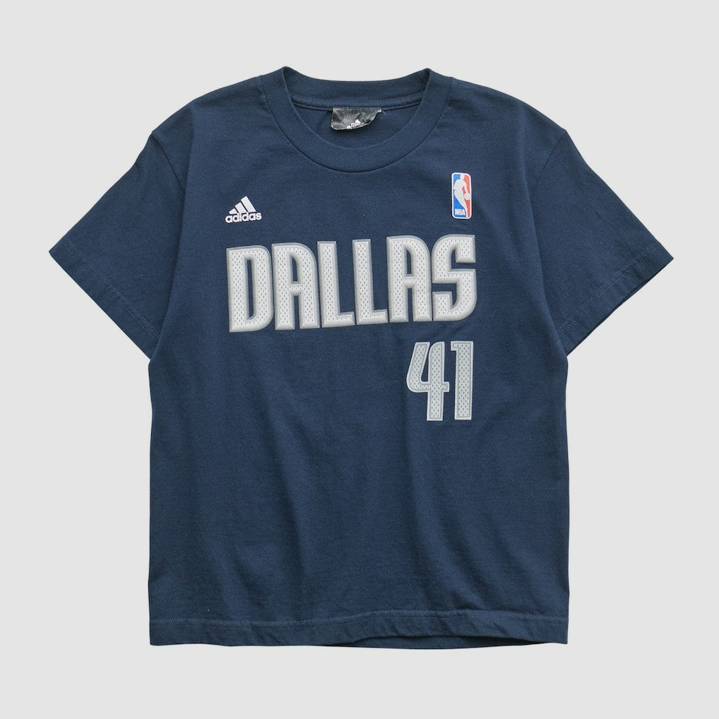 Adidas Dallas Mavericks 2010s T-shirt Navy Vintage