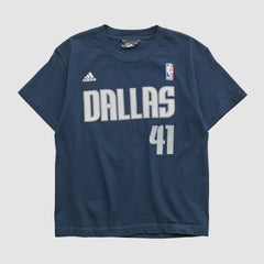 Adidas Dallas Mavericks 2010s T-shirt Navy Vintage