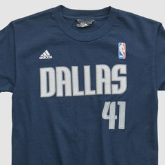 Adidas Dallas Mavericks 2010s T-shirt Navy Vintage