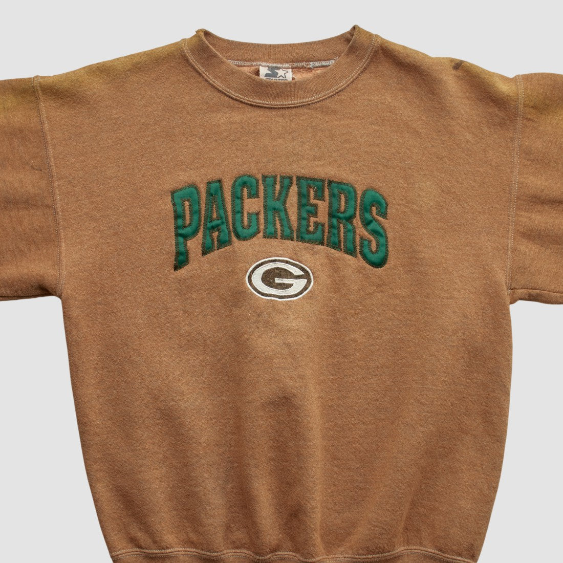 Green Bay Packers Starter 90s Pullover Sweatshirt - Clay Vintage - Fanatics