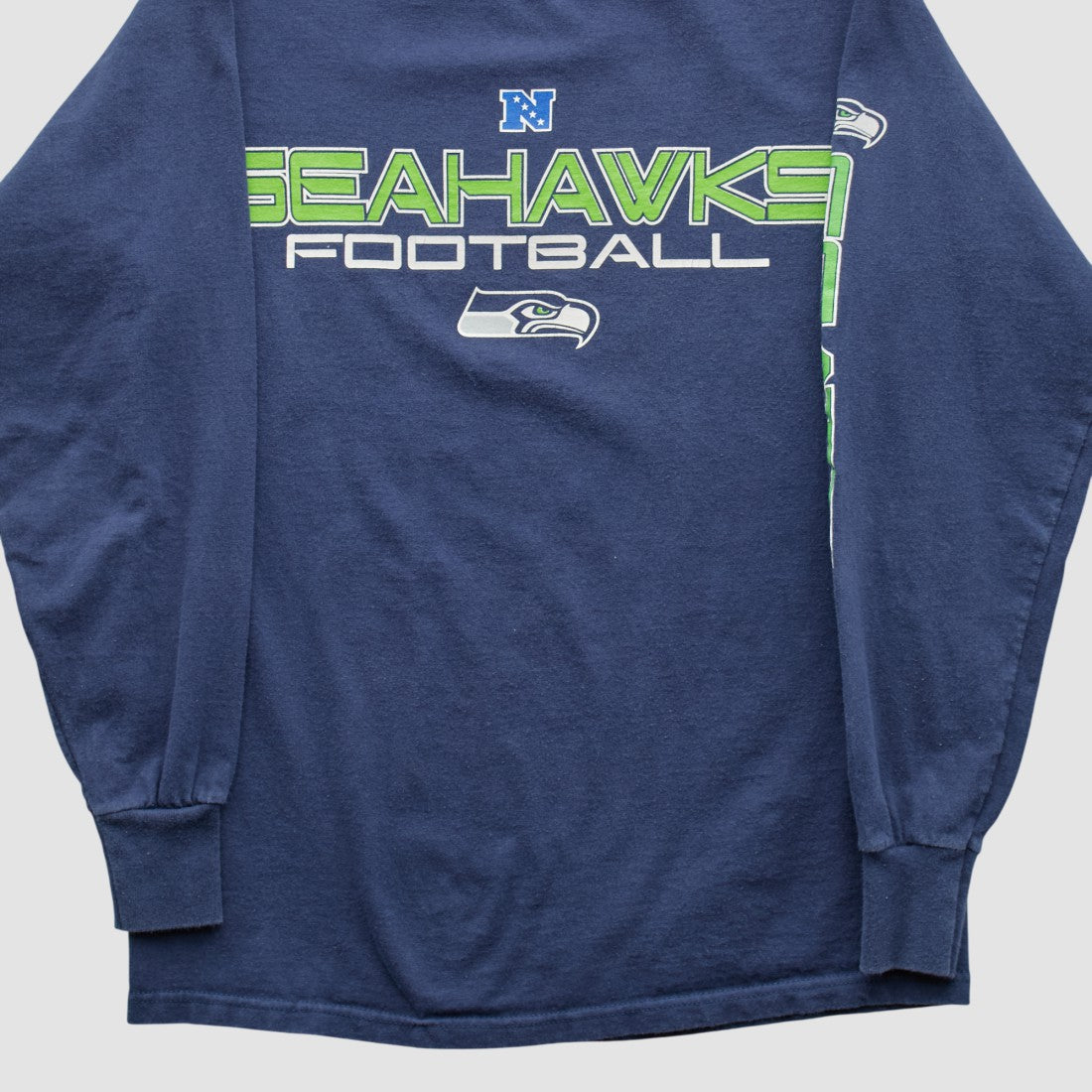 Seattle Seahawks NFL 2010s Long Sleeve T-shirt - Navy Vintage - Fanatics