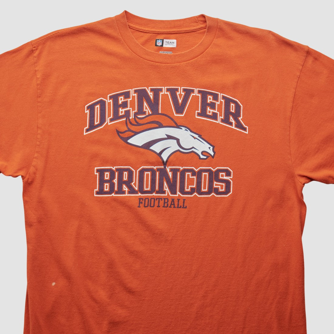 Denver Broncos NFL 2010s T-shirt - Orange Vintage - Fanatics