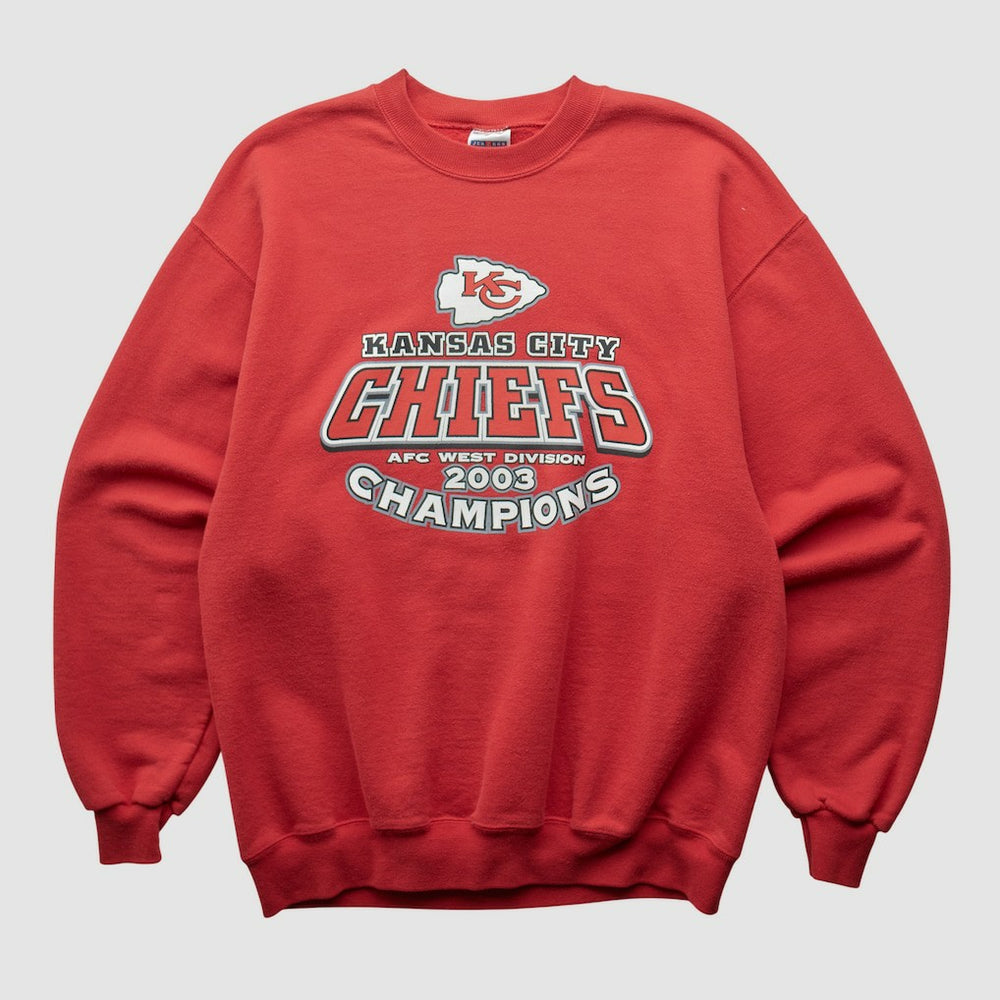 Kansas City Chiefs Jerzees 2003 Pullover Sweatshirt - Red Vintage - Fanatics