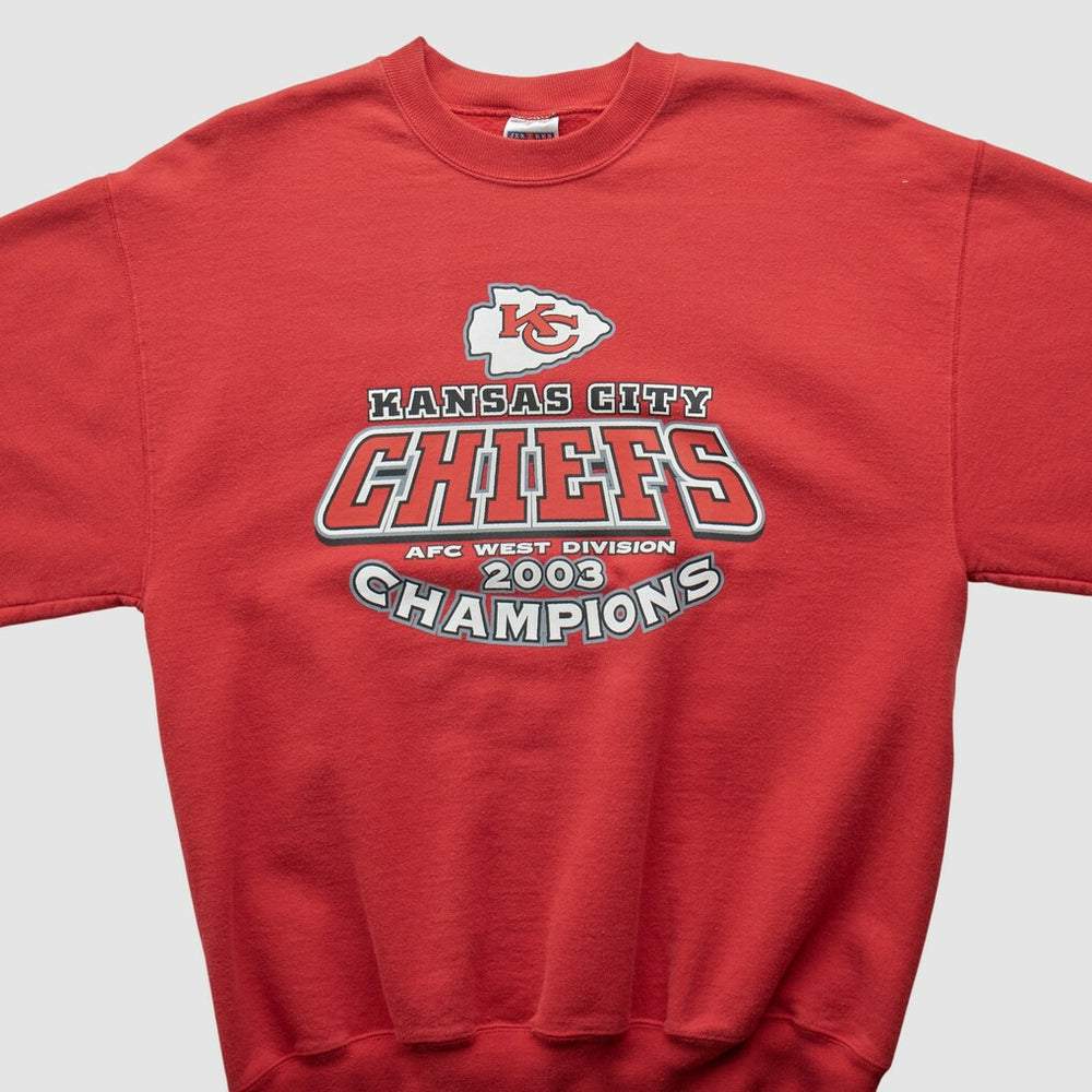 Kansas City Chiefs Jerzees 2003 Pullover Sweatshirt - Red Vintage - Fanatics