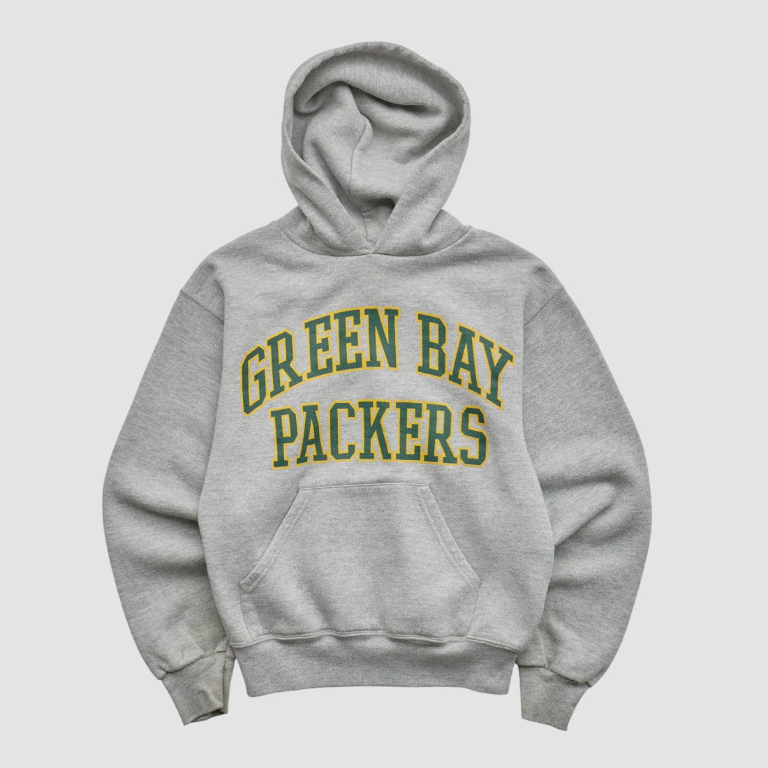 Green Bay Packers NFL 2000s Hooded Pullover Sweatshirt - Heather Gray - Yth M Real Vintage - Fanatics