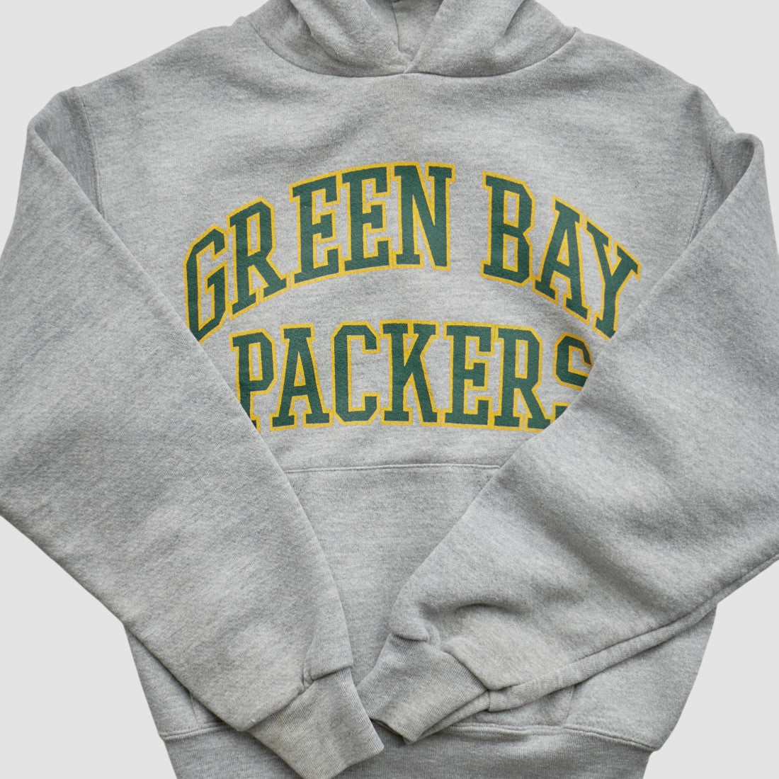 Green Bay Packers NFL 2000s Hooded Pullover Sweatshirt - Heather Gray - Yth M Real Vintage - Fanatics