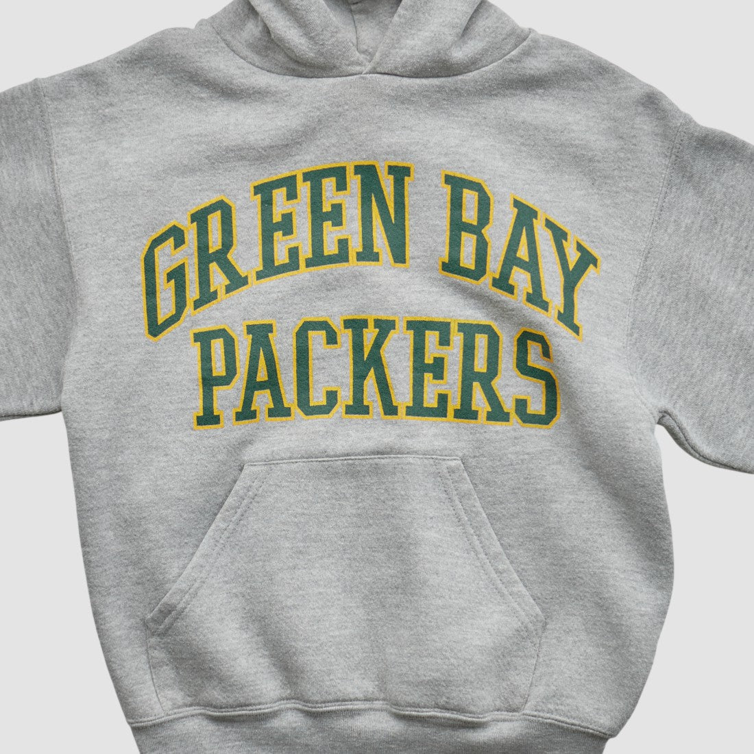Green Bay Packers NFL 2000s Hooded Pullover Sweatshirt - Heather Gray - Yth M Real Vintage - Fanatics