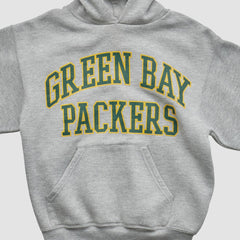Green Bay Packers NFL 2000s Hooded Pullover Sweatshirt - Heather Gray - Yth M Real Vintage - Fanatics