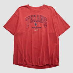 Houston Texans Reebok 2000s T-shirt - Red Vintage - Fanatics