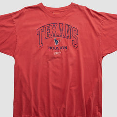 Houston Texans Reebok 2000s T-shirt - Red Vintage - Fanatics