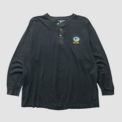 Green Bay Packers Logo 7 90s Long Sleeve T-shirt - Black Vintage - Fanatics